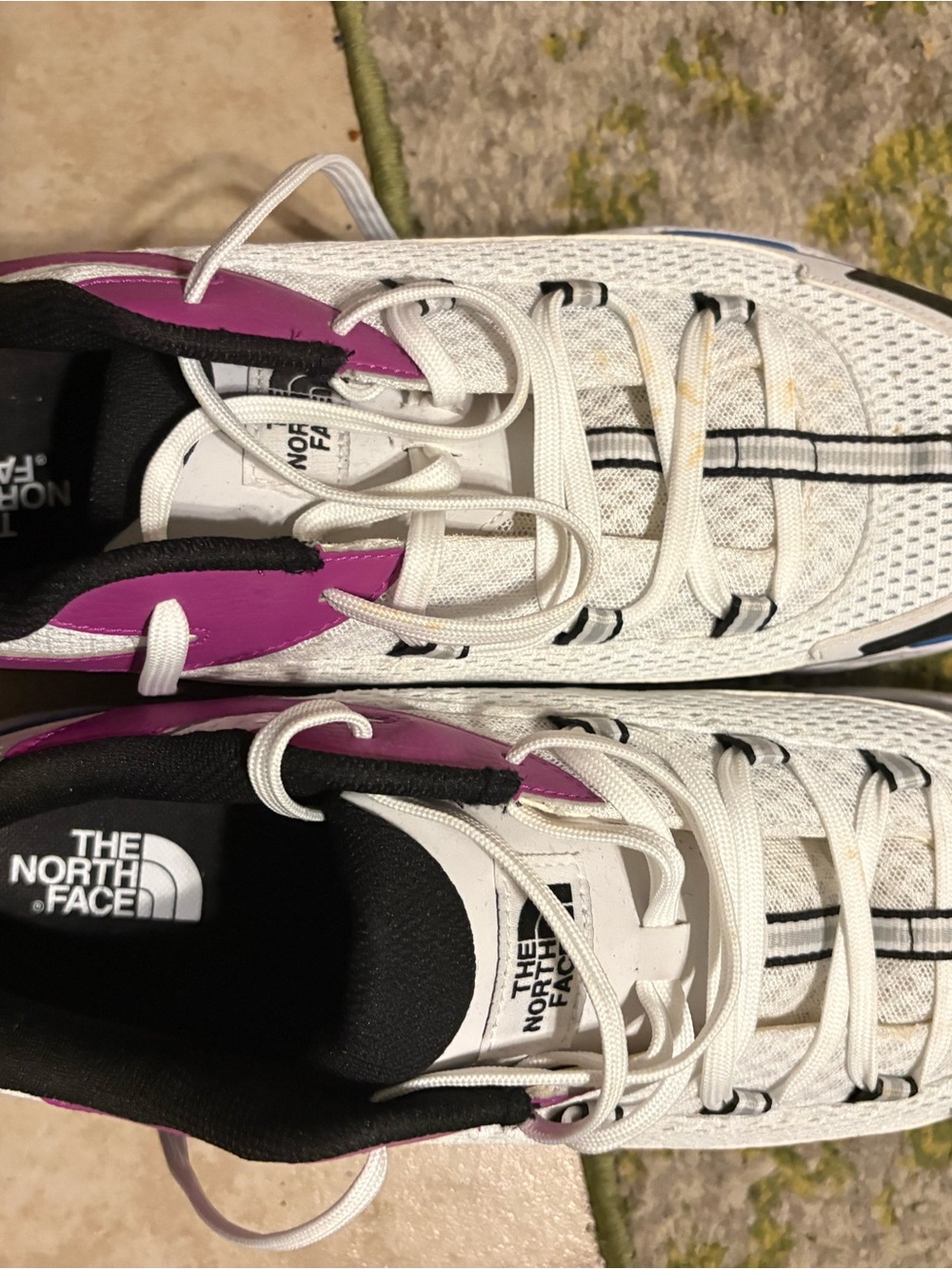 The North Face Women's White and Purple Athletic Sneakers